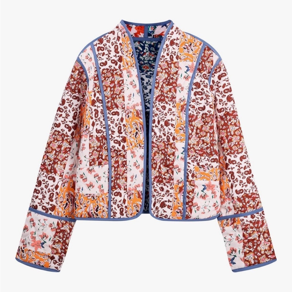 Floral Patchwork Jacket - image 1